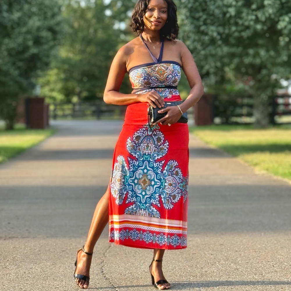 Cut out maxi dress